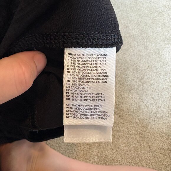 The North Face Black Nylon Capri Cropped Hiking Pants Crop Joggers Medium - Picture 10 of 12